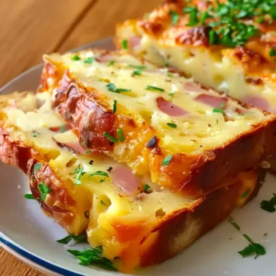 Gâteau Salé au Jambon et Gruyère Facile
