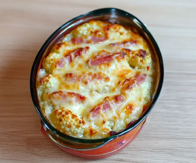 🧀 Gratin de Chou-Fleur au jambon : un plat réconfortant et savoureux