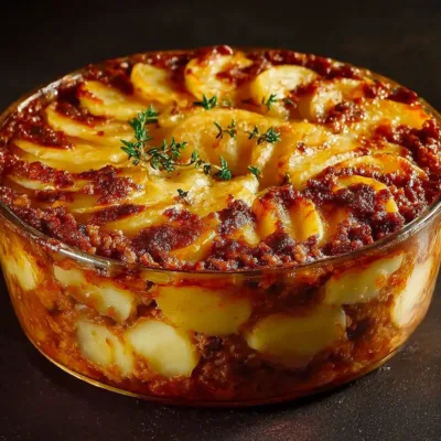 Gratin de Pommes de Terre au Bœuf Haché Savoureux