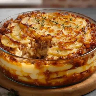 Gratin de Pommes de Terre au Bœuf Haché