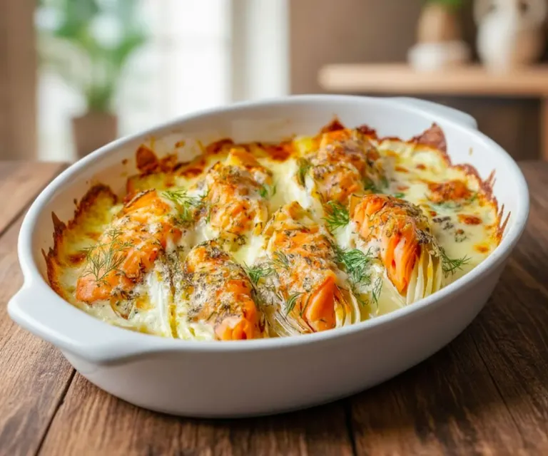🥘 Gratin d’Endives au Saumon Fumé, Crème Citronnée & Fromage