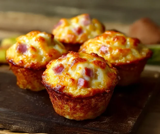 đ§ Muffins Croustillants au Jambon et Fromage : Un DĂ©lice Savoureux Ă Partager