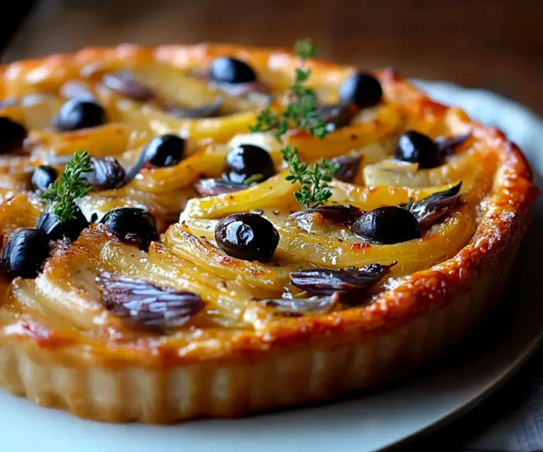 Pissaladière aux Olives Noires : la Tarte Niçoise Incontournable