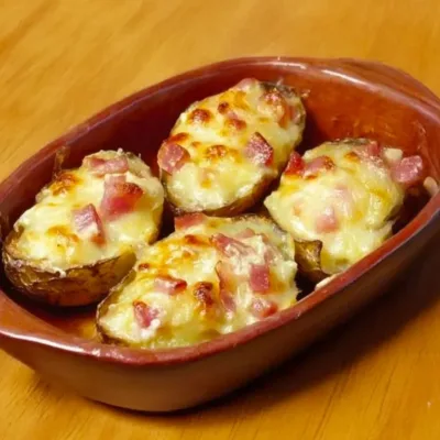 Pommes de Terre Gourmandes au Boursin et Jambon
