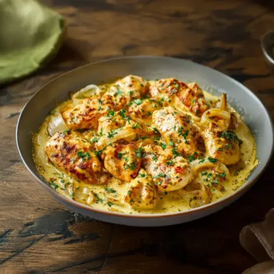 Poulet minceur à la moutarde et au yaourt