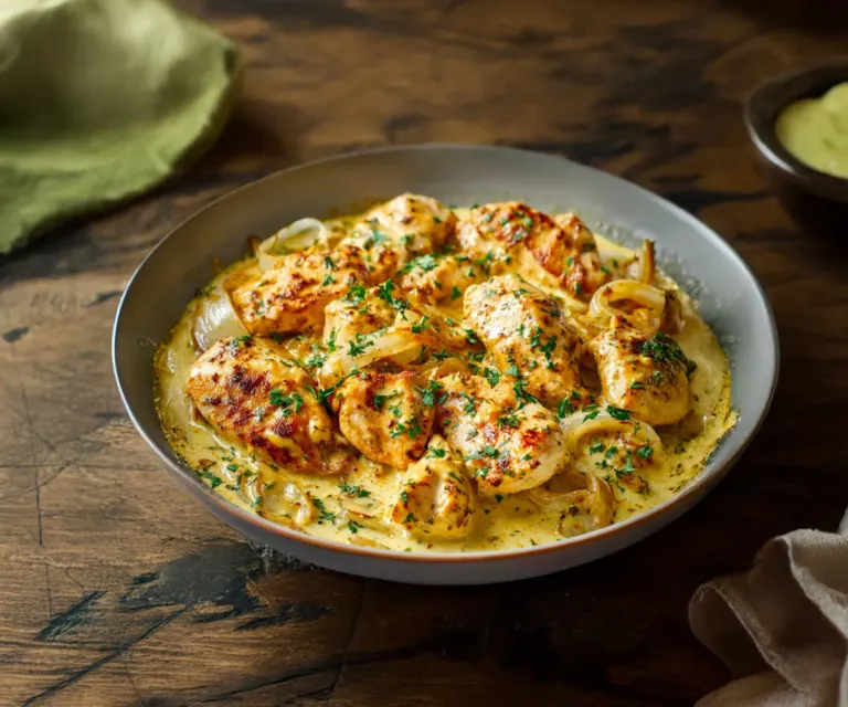 Poulet minceur à la moutarde et au yaourt : léger, savoureux et rapide !