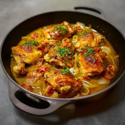 Ragoût de poulet au cidre : recette normande réconfortante
