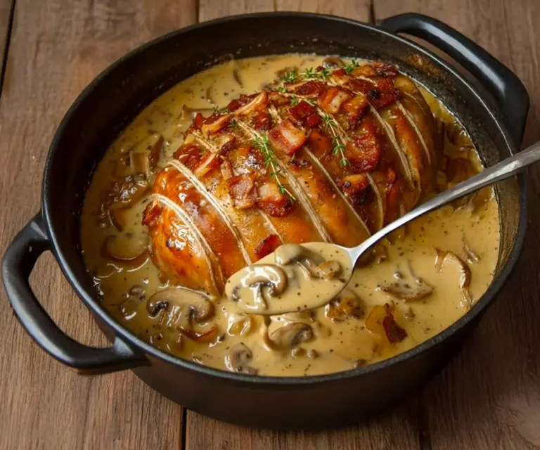 Rôti de dinde en cocotte : tendre, savoureux et réconfortant
