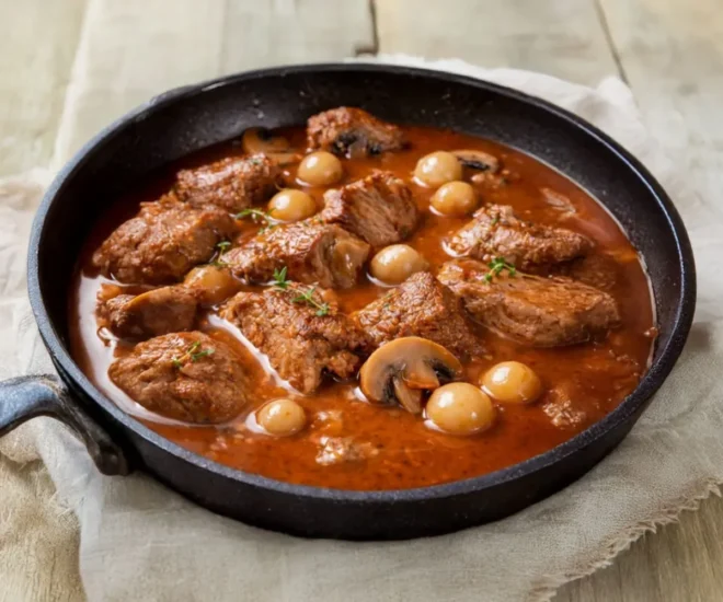 Sauté de veau Marengo traditionnel