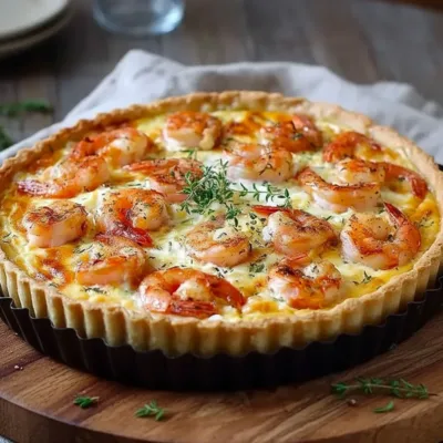 Tarte aux Crevettes et Poireaux : Recette Savoureuse