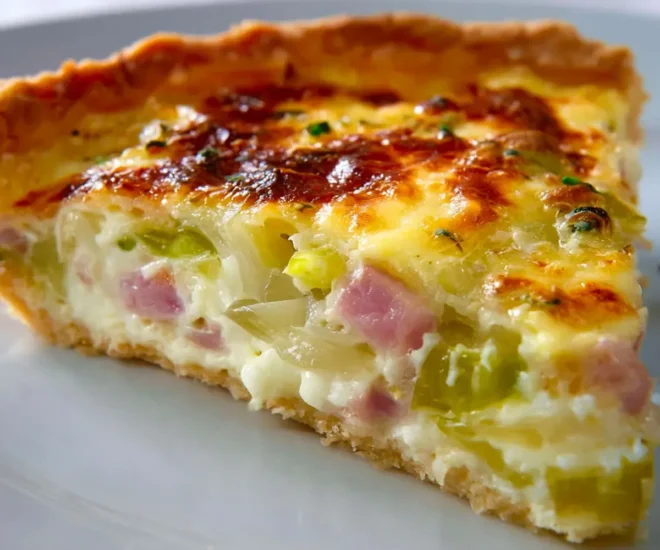 🥧 Tarte Légère Poireaux Jambon : Une Recette Savoureuse et Facile