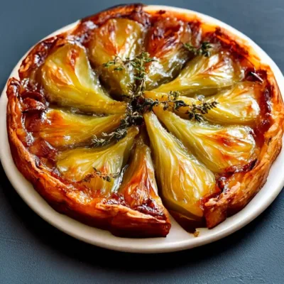 Tatin d’Endives au Bresse Bleu : Délice Caramélisé