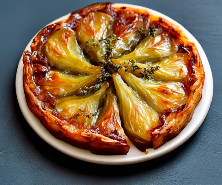 Tatin d’Endives au Bresse Bleu : Un délice fondant et caramélisé