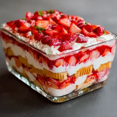 Tiramisu Fraises & Crème Mascarpone : Dessert Fruité