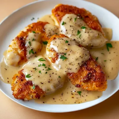 Aiguillettes de poulet à la crème de parmesan