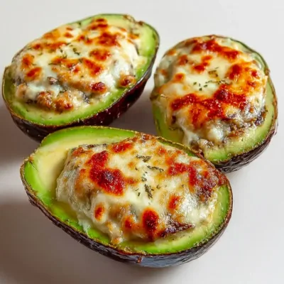 Avocats Farcis au Four Gratinés au Fromage
