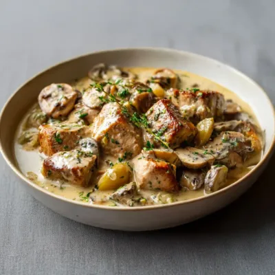 Blanquette de Filet Mignon aux Champignons