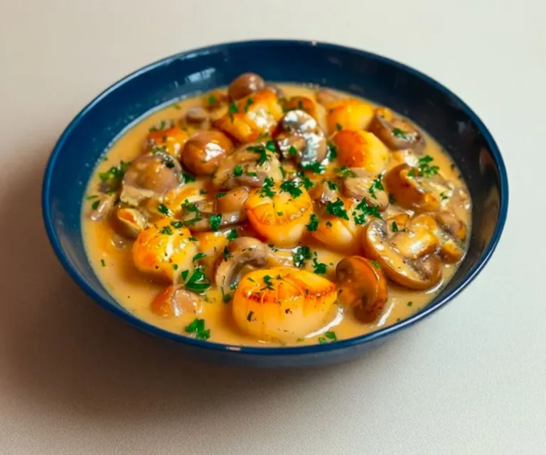 😋🍄 Blanquette de Saint-Jacques aux Champignons 🐚🥘