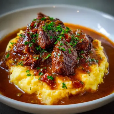 Bœuf Braisé en Sauce avec Purée Maison
