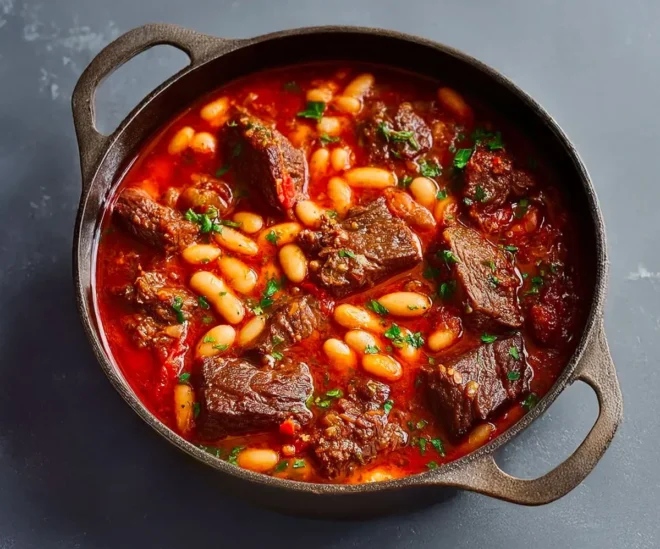 Bœuf mijoté aux haricots blancs : fondant, parfumé et ultra réconfortant