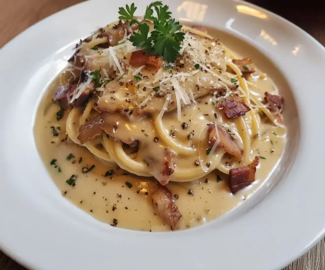 Carbonara au Bacon de Bœuf : une revisite gourmande et sans porc