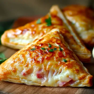 Chaussons au Jambon et Gruyère : Recette Facile