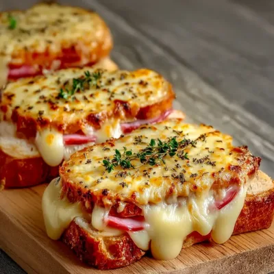Croque-Monsieur Fondant et Doré au Four