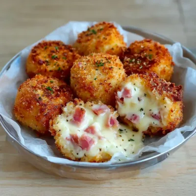 Croquettes de jambon et béchamel croustillantes
