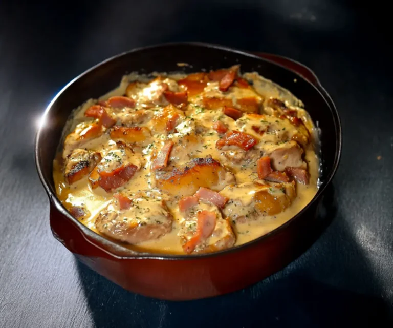🥘 Émincés de Poulet à la Moutarde, Lardons et Champignons