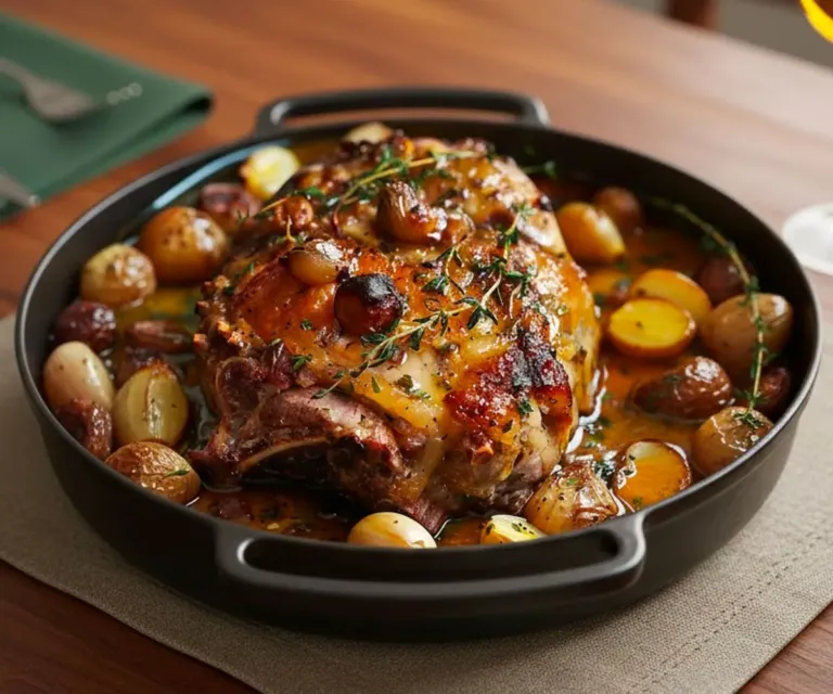 🍯 Épaule d’Agneau au Miel Fondante et Caramélisée