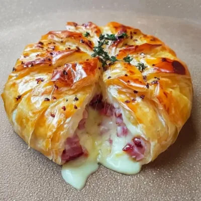 Feuilleté au Camembert et Lardons : Recette Gourmande