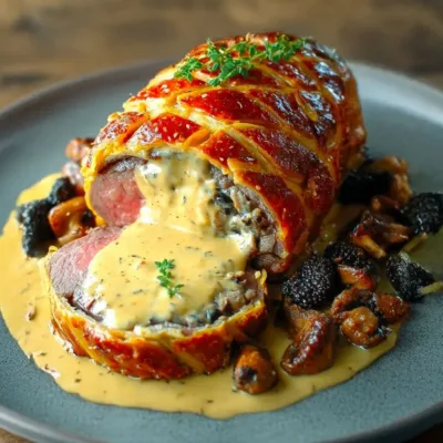 Filet Mignon en Croûte au Foie Gras et Morilles