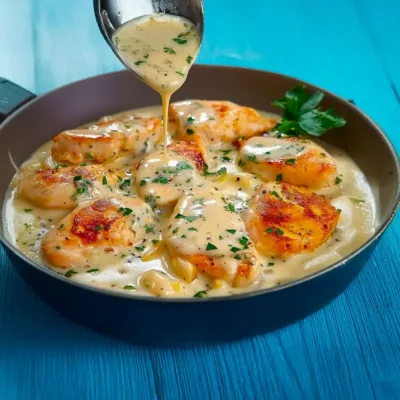 Filets de poulet tendres à la crème citronnée