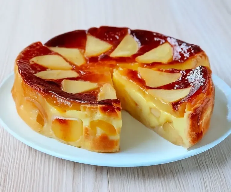 🍏 Flan aux pommes et yaourt : léger, fondant et irrésistible !