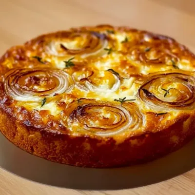 Gâteau aux Oignons Fondant & Savoureux