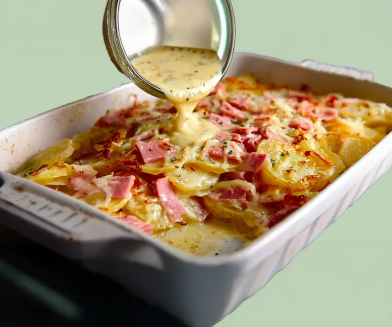 Gratin de Pommes de Terre au Jambon et au Fromage : Le plat réconfortant par excellence 🧀🥓🥔