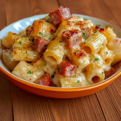 Gratin Savoyard de Pâtes au Jambon et Fromage