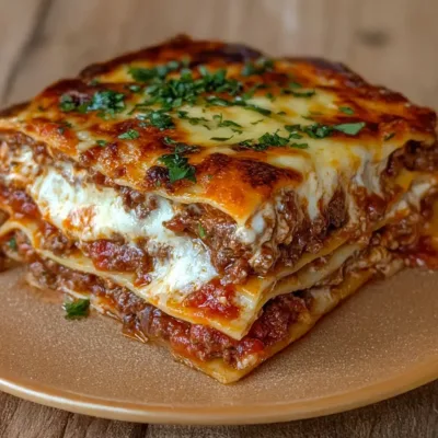 Lasagnes Bolognaises Gratinées Maison : Recette Savoureuse