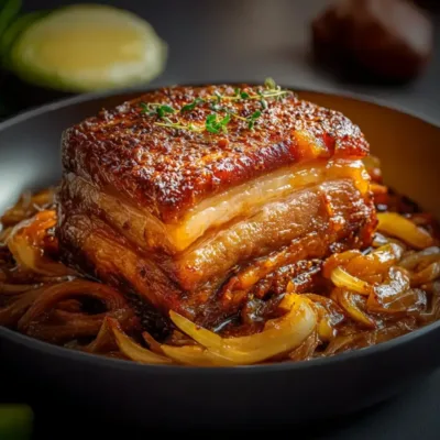 Cochon Confit à la Bière et au Sirop d’Érable