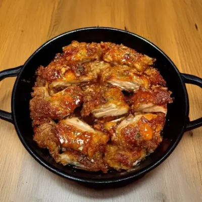 Poulet Croustillant au Miel et à l’Ail