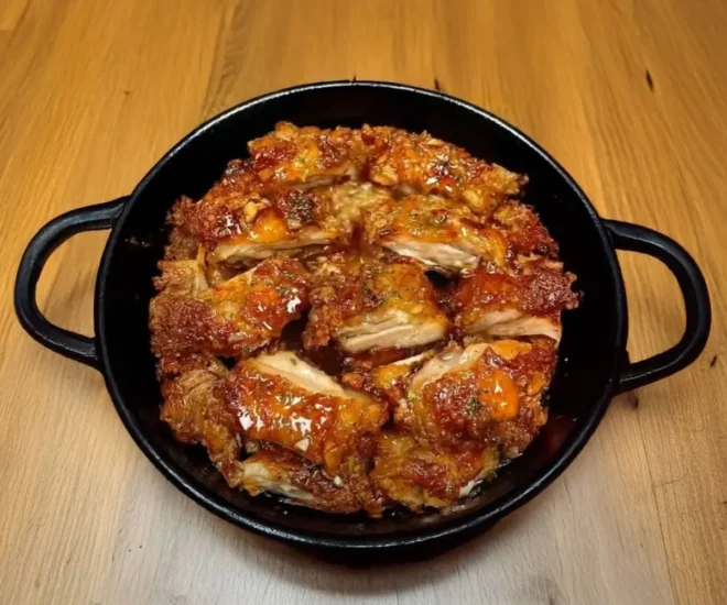 Morceaux de Poulet Croustillants au Miel et à l’Ail 🍗🍯