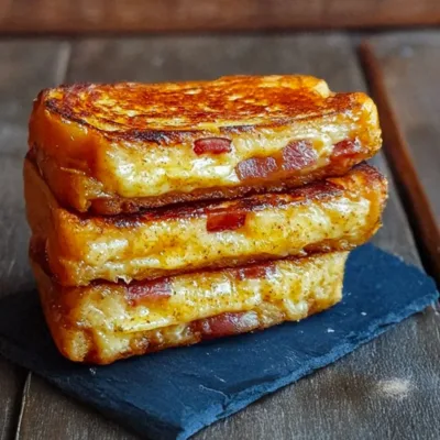Pain Perdu Salé Façon Tartiflette : Reblochon & Lardons