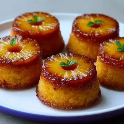 Petits Moelleux Renversés à l’Ananas et Mascarpone