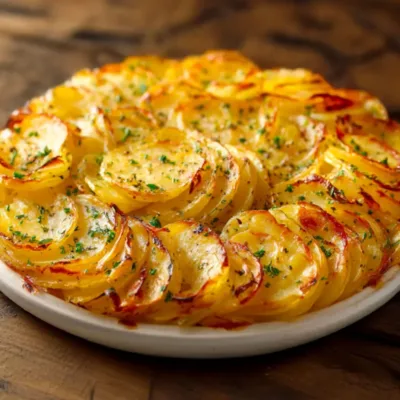 Pommes de Terre au Four aux Oignons Fondants