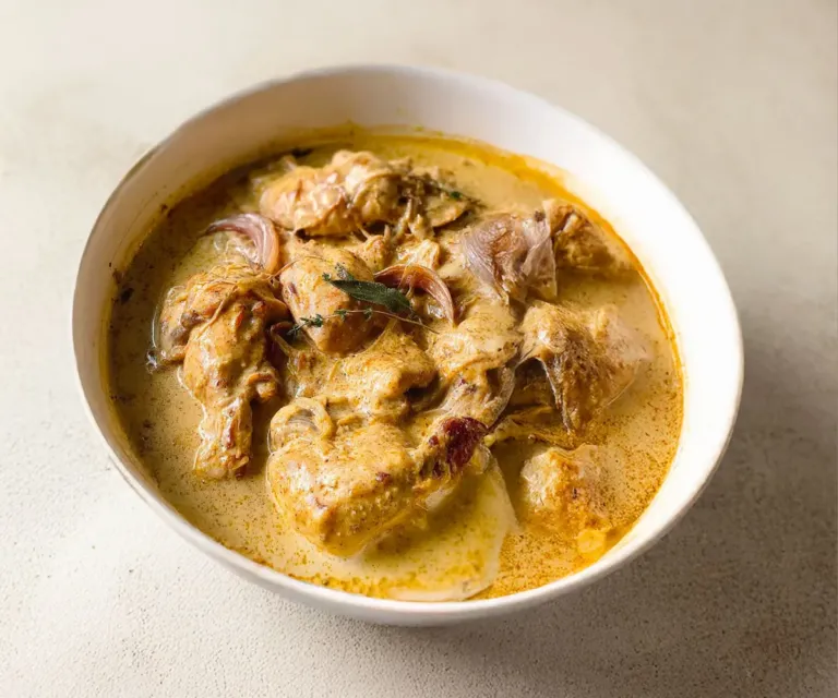 Poulet au Curry Crémeux au Lait de Coco