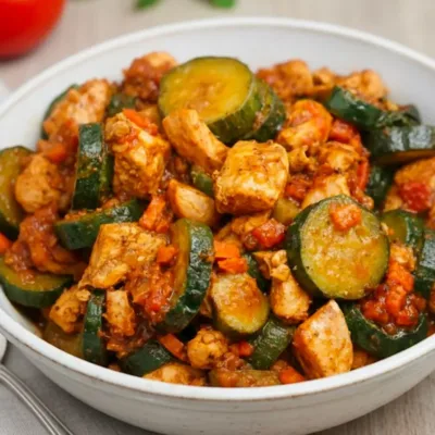 Poulet aux Courgettes Façon Tajine - Recette Savoureuse
