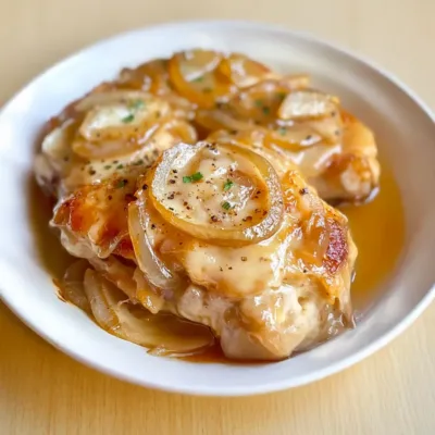 Poulet Façon Oignons à la Française : Savoureux !