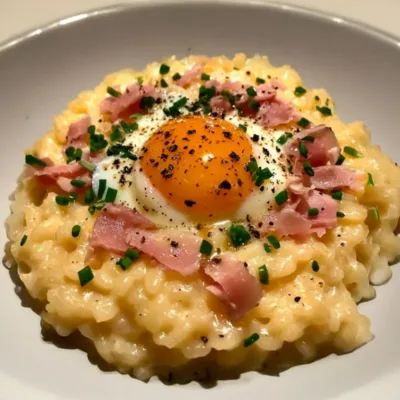 Risotto de Coquillettes à la Truffe et Jambon Cru