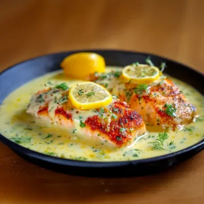 Sauce au Citron Onctueuse pour Poisson