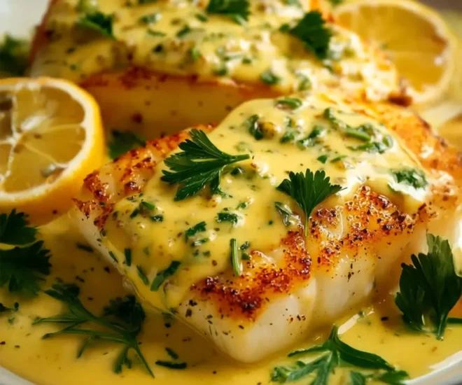🌟 Sauce au Citron pour Poisson 🍋 – Onctueuse, fraîche et irrésistible !